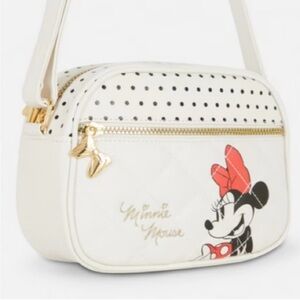 Disney Minnie Mouse Crossbody Bag with Red Bow and Polka Dots